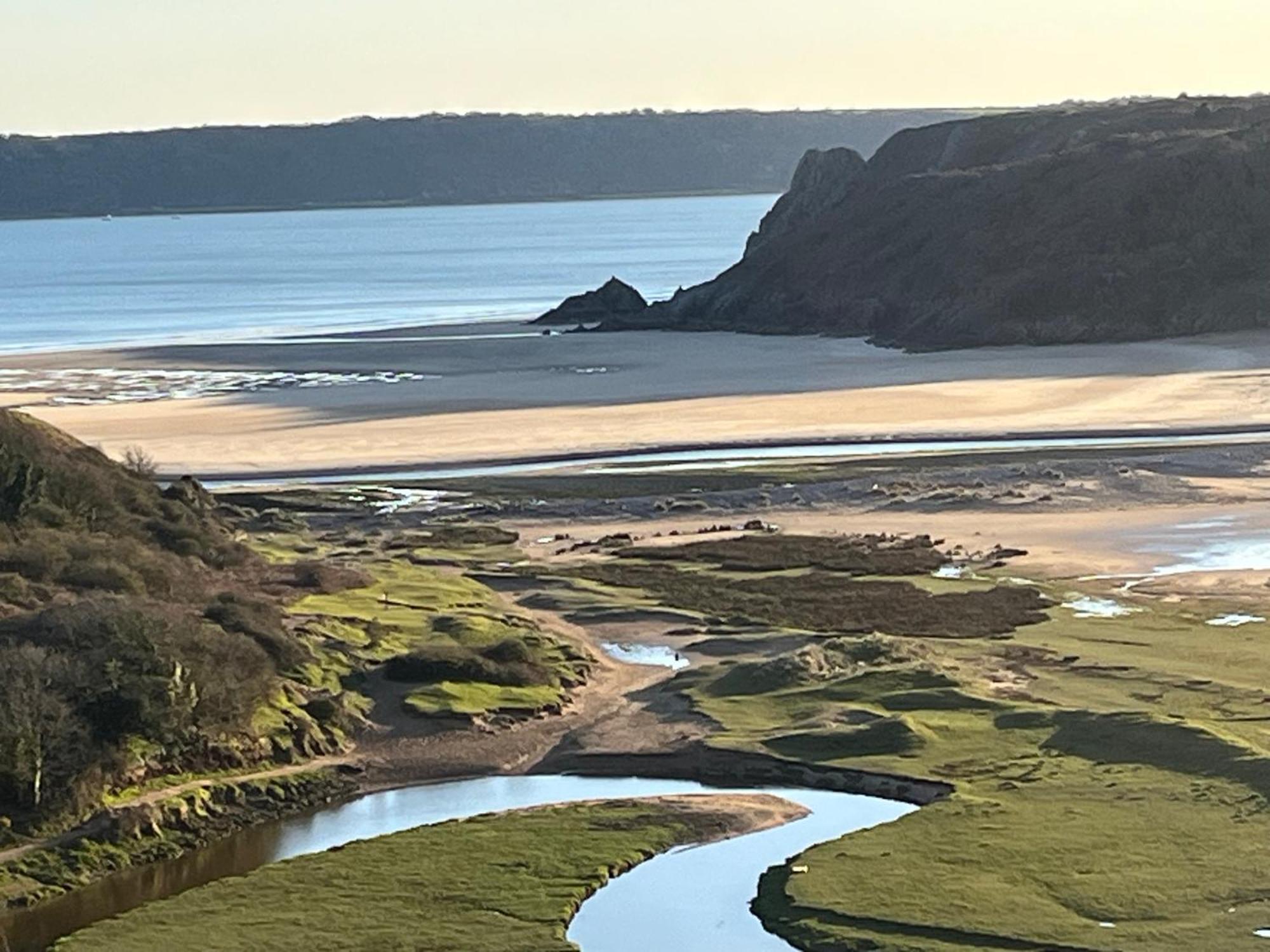 The Cove, Three Cliffs Bay Lejlighed Parkmill Eksteriør billede